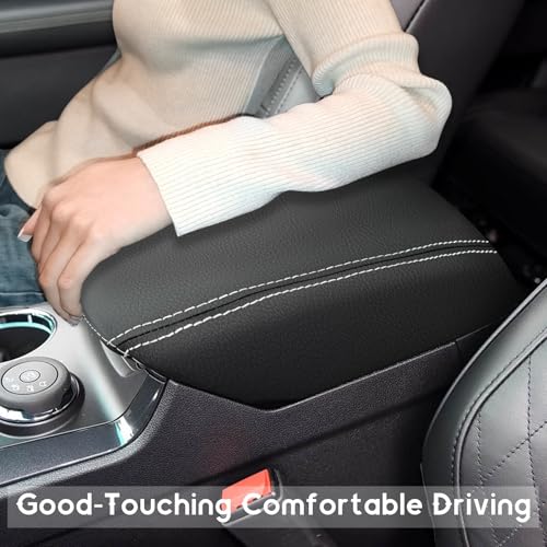ramuel Center Console Armrest Cover for Ford Explorer 2011-2019 | Anti-Scratch ,Non-Slip ,PU Leather ,Easy Install - size: fpr Explorer 5th Gen