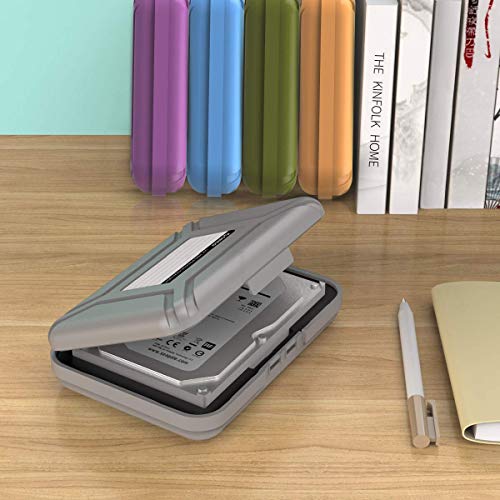 ORICO Hard Drive Case 3.5 inch HDD Storage Carrying Case Anti-Static and Shockproof External Hard Drive Portable Case, Compatible with WD, Seagate, Toshiba, Samsung, Hitachi, Crucial-PHXGY - color: Grey