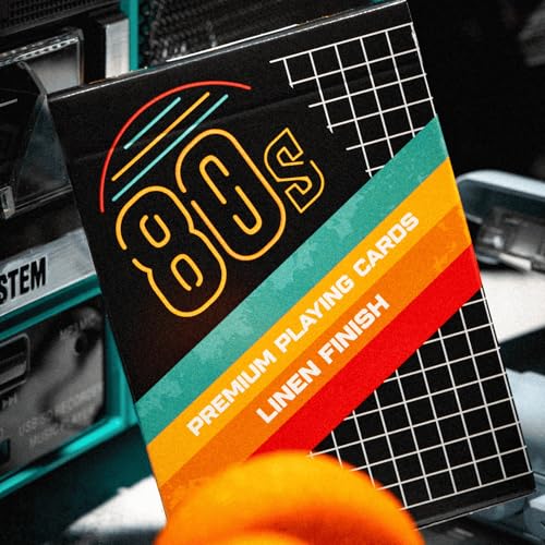 80s Retro Playing Cards | Printed by USPCC | Limited Edition, 100% Custom Deck for Players, Cardists & Collectors