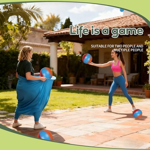 Granny Pants Yard Game with Balls, Giant Pants Catch Game, Outdoor Tossing Party Game for Family Reunion, Birthday, Backyard Fun for Adults & Teens - color: GREEN / YELLOW