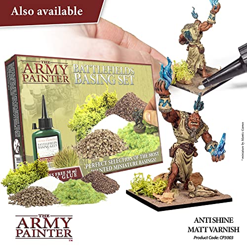 The Army Painter Anti Shine Matt Varnish for Miniature Painting - Acrylic after Quickshade Protector Spray Varnish for Miniatures, 400ml - color: Matt Varnish