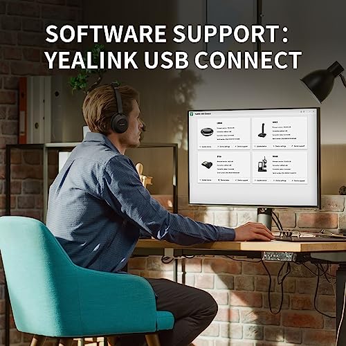 Yealink UH37 Professional USB Headset with Microphone for PC Laptop Noise Cancelling & Volume Control VoIP Skype Online Conference(USB-C/A) - color: Mono, style: UC Optimized