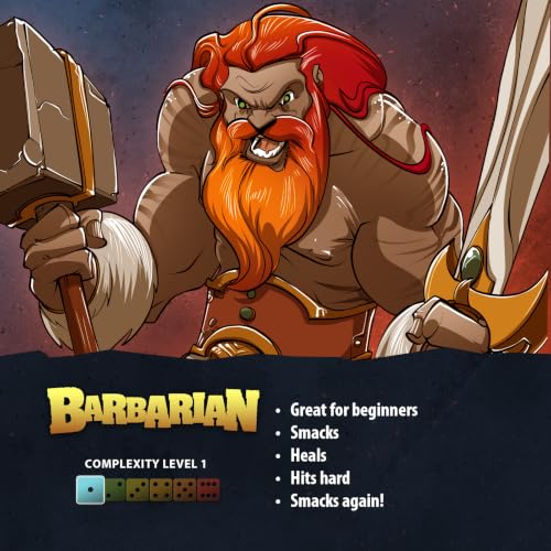 Dice Throne Box Game - Strategic Dice & Card Battler (Barbarian) - style: Barbarian