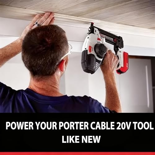 2 Pack 4000mAh PCC680L Battery Replace for Porter Cable 20V Battery PCC681L PCC682L PCC660 PCC660B PCC641 PCC683L PCC685L PCC601 PCC670 20V Cordless Tool Battery