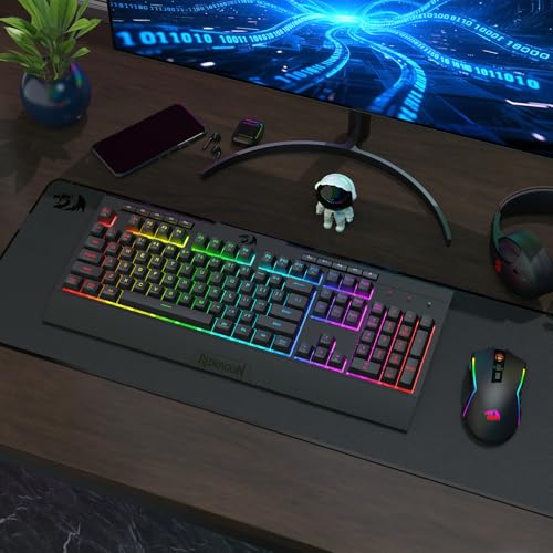 Redragon S151 Combo, K525 Wireless Gaming Keyboard + M616 10000 DPI Mouse | 4 On-the-Fly Combos, No Software Needed, 0-Delay Tri-Mode, 6-Button Precision Control, Shared Dongle, On-Board CPI Mice - color: S151 BK PRO