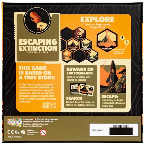 Spin Master Games, SolidRoots Escaping Extinction, Cooperative Strategy Board Game from the Makers of Mind The Gap, for Kids & Family, 1-4 Players, for Ages 12 & Up