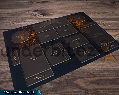 One Deck Dungeon Playmat Neoprene Play Mat for Card Game Custom Design 18" x 12" x 2.5mm