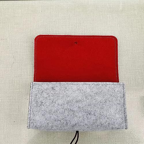 Voikoli Protective Case Laptop Sleeve Bag Compatible with GPD Win Mini AMD 7840U 7Inch Handheld Gamepad Tablet (Grey and Red)