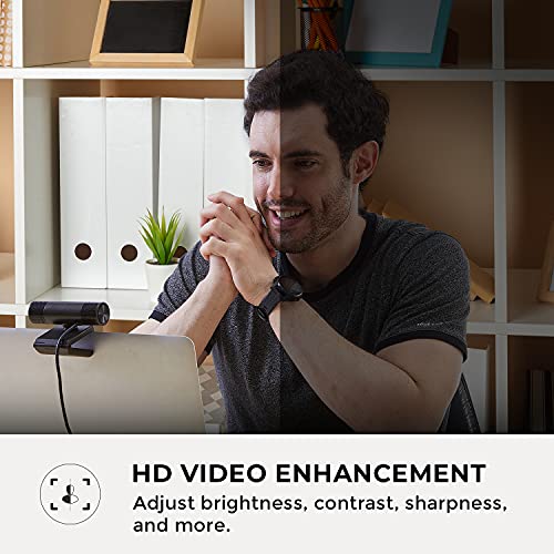 AVerMedia Live Streamer CAM 315, Webcam, 1080p/60fps Recording, Microphones, Fixed Focus, Wide Adjustable Field of View, Works with Skype, Zoom, Teams - Black - style: 1080p60fps fixed focus