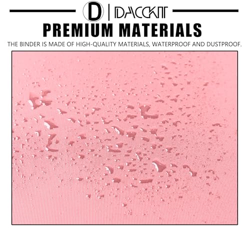 D DACCKIT Card Binder 16 Pocket - Fits 1024 Cards,4X4 Ringless Card Album with Sleeves for Trading Cards & Sports Cards(Model A,Light Pink) - color: Light Pink