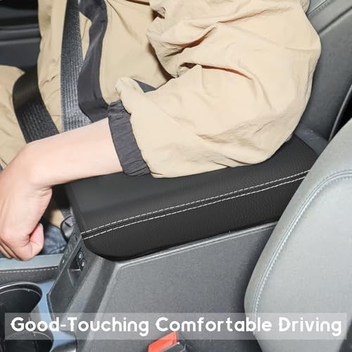 ramuel Center Console Armrest Cover for Ford Bronco 2021-2025 | Anti-Scratch ,Non-Slip ,PU Leather ,Easy Install - size: for Bronco 6th Gen