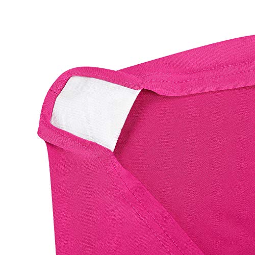 Peomeise 4FT Spandex Table Cover Rectangular Stretch Spandex Tablecloth (Fuchsia,4FT) - color: Fuchsia, size: 48" x 30" (Rectangle)