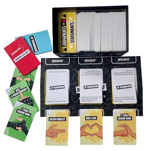 Judgemental AF Adult Party Game, Funny Social Deduction & Guessing Game, Read Your Friends, Judge People, for Game Nights, Parties, Ages 16+, for 2-8 Players by The Darker Side