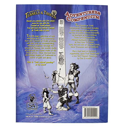 Tunnels & Trolls: Adventurers' Compendium, Solo/GM Module, Fantasy Role Playing Game
