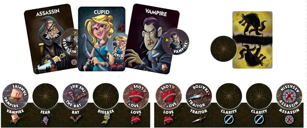 One Night Ultimate Vampire by Bezier Games | Ages 8+ | 3-10 Players | Scary Fun Party Game for Kids & Families | Fast-Paced Gameplay | Engaging Social Deduction | Hidden Roles & Bluffing - style: Vampire
