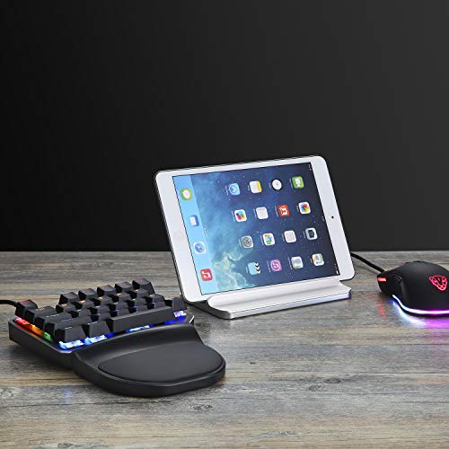 MOTOSPEED One-Handed Mechanical Mini Gaming Keypad 27 Keys, 9 LED Backlit USB Wired Mechanical Gaming Keyboard for Pro Keyboard Computer/PC/Desktop/Laptop