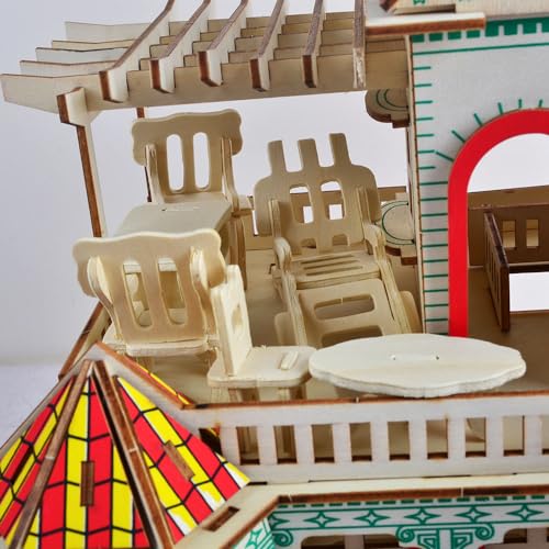 NWFashion 1:20 Scale Wooden Piecese 34Sets Furnitures for Dollhouse(Furniture Sets) - color: Furniture Sets