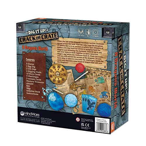 MindWare Dig It Up! Crack the Crate Board Game for 1 or More Players – Bring the Thrill of Escape Rooms Home – for Adults & Kids 8 & Up