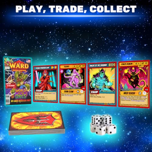Ward TCG: Booster Pack - World of The Orcs - (Gen 3) - Intense Tactical Battles - Legendary Card Collecting (Booster Pack Including 12 Official Ward Cards) - Join The Addiction That is Ward TCG