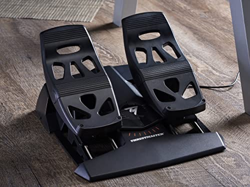 THRUSTMASTER T.Flight HOTAS 4 (Compatible with PS5, PS4 and PC) & TFRP Rudder Pedals for Flight Simulators