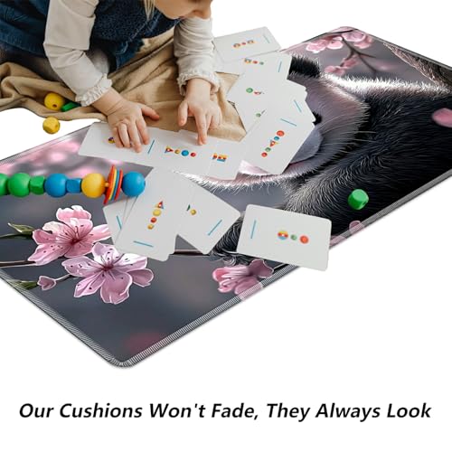 Cute Baby Panda for MTG & TCG Playmat Mouse Pad,BFDHGQZC 24" x 14" Game Mat for MTG/RPG/CCG Trading Card Game Playmats Table Mat Perfect for Card Games Video Games Computer Office - color: Cute Baby Panda