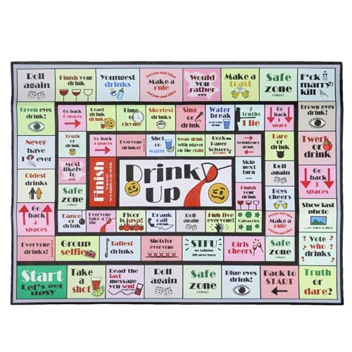 Adult Drinking Board Game, Interactive Party Game for Game Night, Birthday, Family Play Or Multiple Occasions, Aged 21 and Above, with 2-8 Players