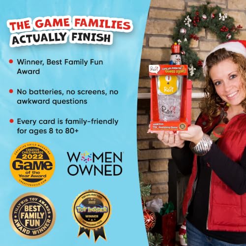 Really?! Games You Think You Know Me Fun Family Card Game for Adults Teens and Kids, 100 Question Cards with 500 Answers, Guessing Game with Number Dials and Score Keeping