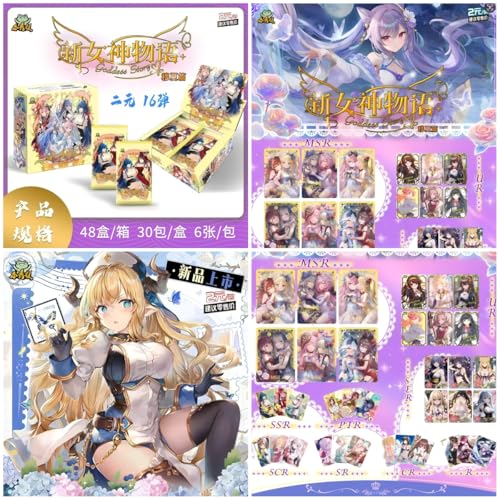 180PCS Goddess Story TCG Booster Box New (NS-2M16) - color: Yellow(ns-2m16)