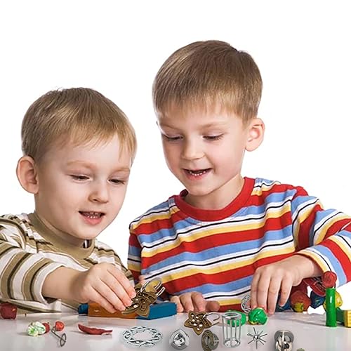 Metal Brain Teasers Puzzles 3PCS | Unlock Interlocking Puzzles