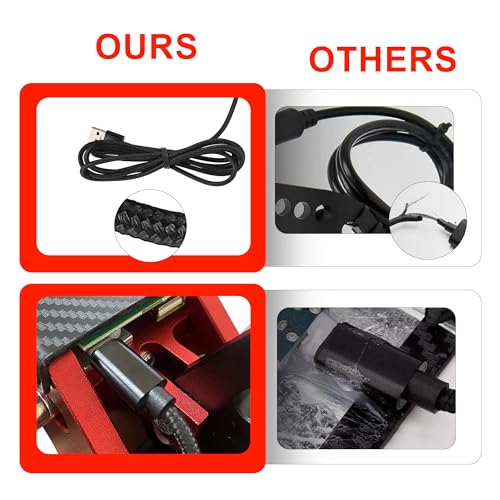 Upgrade 2-in-1 64 Bit USB Handbrake for G920 Compatible with Xbox/Xbox series S/Xbox series X + PC System for Simulated Racing Games with Non-Contact Plus Hall Sensor and Clamp (Black+Red) - color: Red