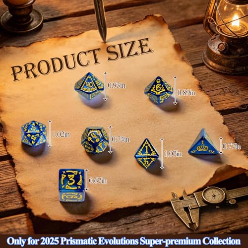 DEDC 42 PCS DND Dice Set, 6 Mystery Bags for Dice Goblins and RPG Games | DND Dice Set DND Gifts for Dungeons and Dragons DMs, 1 in 10 Legendary Dice with Random Polyhedral Dice - size: 6 Pack