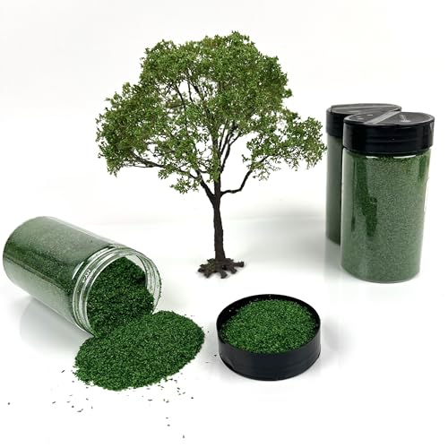 Multicolor Leaf Model - 300ml Miniature Scenery Material for Train Railway, Diorama, Car Scene & Scale Landscape Layouts (Summer Green) - color: Summer Green