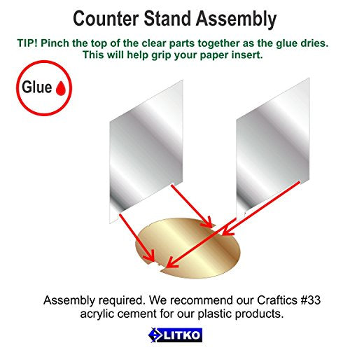 Paper Figure Holder | Game Card Holder | Paper Miniature Counter Bases (Circular Base, 2x2-Inch Slot)