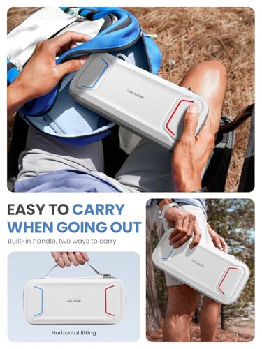 i-Blason Carrying Case for Nintendo Switch 2/Switch 1/OLED, White | Waterproof, Hard Shell, Large Capacity, 12 Game Card Slots - color: White