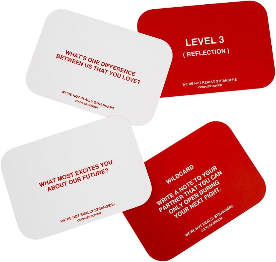 WE'RE NOT REALLY STRANGERS Couples Edition Card Game - 150 Conversation Cards for Couples - 2 Player Game for Memorable Date Nights & Game Nights, Ages 15+, 2 Players - style: Couples Edition