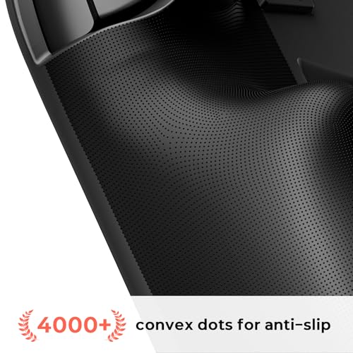 COOWPS P2 Dockable Split Protective Case for Nintendo Switch 2, with Comfort Non-Slip Ergonomic Grip, Magnetic Ring Design & Stable Kickstand, Hard Shell Military-Grade Protection Switch 2 Grip Cover - color: Dark Black