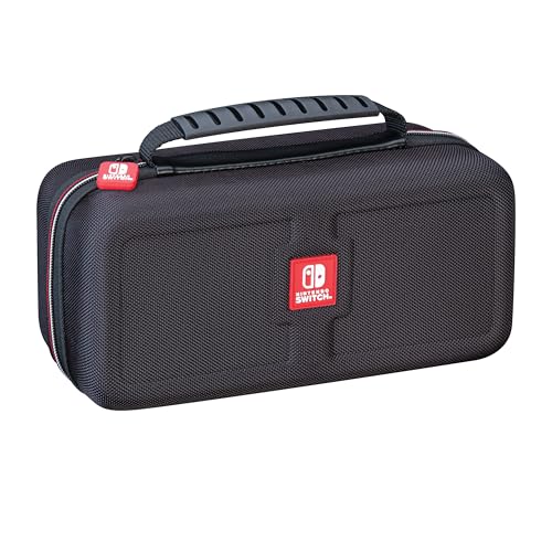 R.D.S. INDUSTRIES, INC. – Game Traveler Deluxe Licensed Travel Case Designed for Nintendo Switch or OLED, Black Medium (NNS4000)