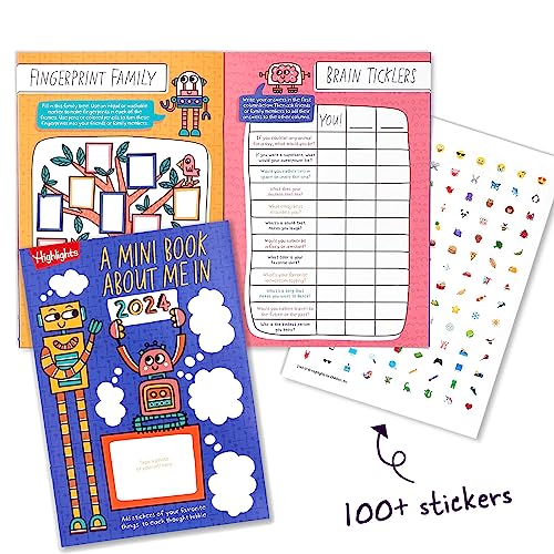 Highlights for Children Fun 2024 Puzzle Books for Kids Ages 6 and Up, 4-Book Set of Brain Teasers, Mazes, Word Puzzles and More Travel-Friendly Screen Free Brain-Boosting Activities