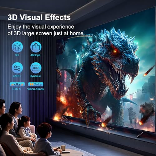 10k 8K Fiber Optic in-wall CL3 Rated HDMI Cable Long 30FT 48Gbps Certified High speed HDMI 2.1 Cord 8K@60Hz 4K@120Hz 10K@30Hz,HDCP 2.2/2.3 eARC HDR10 Dolby Compatible with PC TV Monitor Laptop PS4/PS5 - size: 30FT