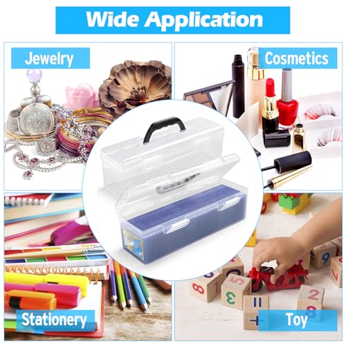 SUNEZLGO Storage Box For Toploader, Trading Card Storage Box, Card Storage Box Plastic, Playing Card Case, Large For Toploaders 200 Cards 750, Fit For Toploader and Standard Card - style: 2 Pack