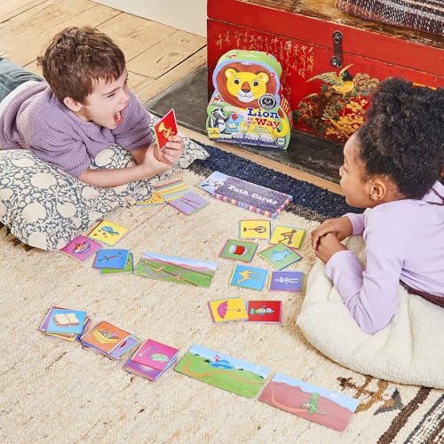 eeBoo Lion in My Way Game - Award Winning Cooperative & Imaginative Problem Solving Game, Screen-Free Fun for 2-4 Players, Kids Ages 5 and up - style: Lion in My Way
