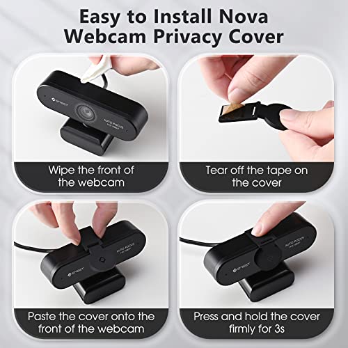 EMEET NOVA 1080P Webcam with Microphone, Auto Focus, 96°View Web Camera | Dual Mics for Laptop/Desktop, Plug & Play USB Streaming Computer Camera for Conference/Calling/Teaching/Gaming - style: NOVA 1080P w/ 2 Noise Cancel Mics