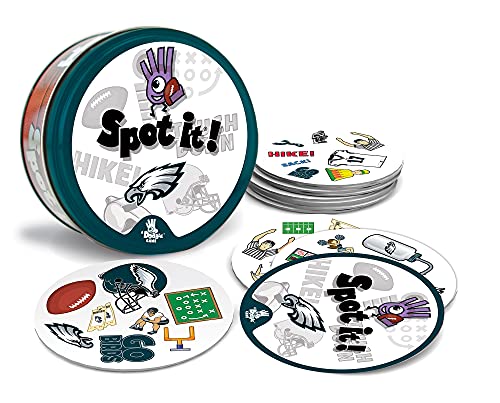 MasterPieces Game Day - NFL Philadelphia Eagles Spot It Game For Kids, Adults, and Family - style: Philadelphia Eagles
