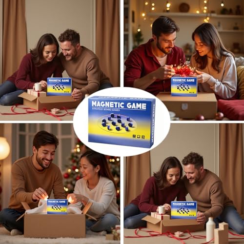 Magnet Chess Game Magnet Game with String, Puzzle Strategy Games for Easter Basket Stuffers Family Games Night & Party & Birthday & Christmas, Game Collections, Gaming Tops