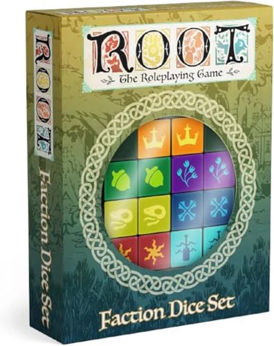 Magpie Games Root The Roleplaying Game: Faction Dice Set, 14 Engraved Dice - style: Dice Set