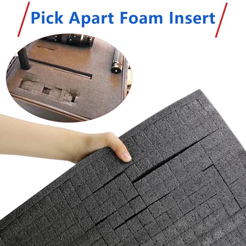 Foam Inserts for Cases 16 x 12 x 2 Inch Pick and Pluck Foam Insert | Fits for Board Game Pad Game Box Cases Storage Drawer Pad