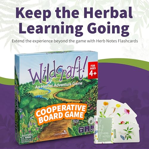 Wildcraft! Cooperative Board Game, Learn 25 Herbs, Family Game for Kids 4+ | Herbal Learning Game for Homeschool & Classroom Activities & More, Educational Board Game for Kids 4+ with Bonus Printables - style: Wildcraft!