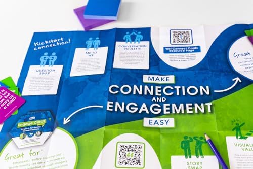 We! Connection Toolkit - Conversation Cards, Group Cohesion Deck, Icebreaker Book & Team Building Games/Activities for Work, Class & Events – Group Engagement Kit for Meaningful Connections - color: Connection Toolkit