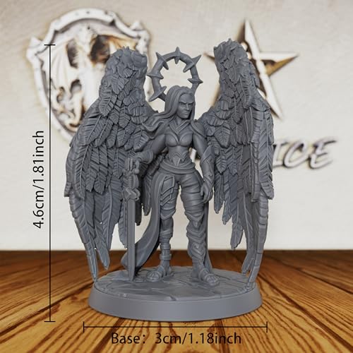 AUSPDICE Dungeons and Dragons Celestial Guardian Miniature,Unpainted DND Minis, Tabletop RPG Game Fantasy Figure, Perfect RPG Gift for Role Playing Gamers & Divine Lore Enthusiasts- AS387
