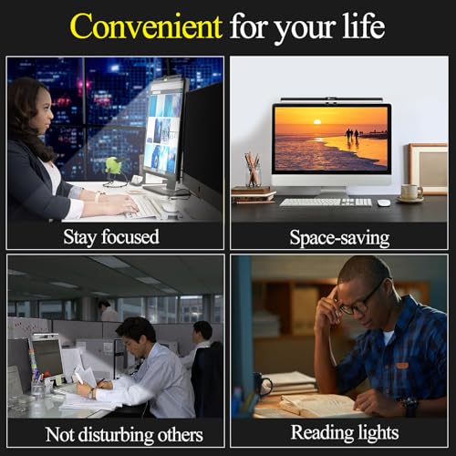 CATPOWER Computer Monitor Light Bar, LED Screen Light | Dimmable, Button Control, For Desk/Office/Home/Game, Eye Caring - size: Standard Monitor Light